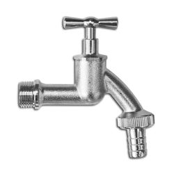 Bradas Kerti csap nikkelezett srgarz 1/2"-os