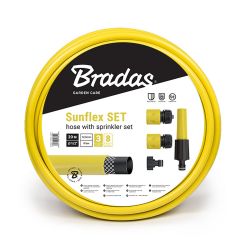 Bradas SUNFLEX 1/2" 20 m locsolótömlő készlet sárga