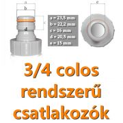 3/4 colos gyorscsatlakozó rendszer »» SEGÍTÜNK!